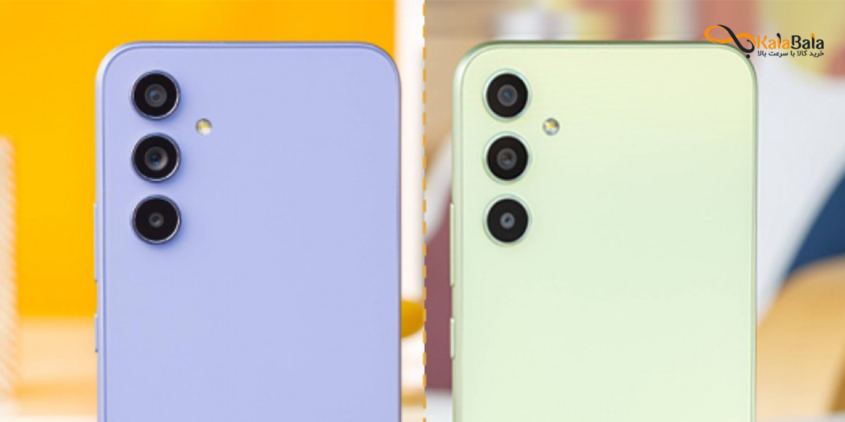 مقایسه طراحی و ابعاد دو گوشی سامسونگ Galaxy A34 و Galaxy a54