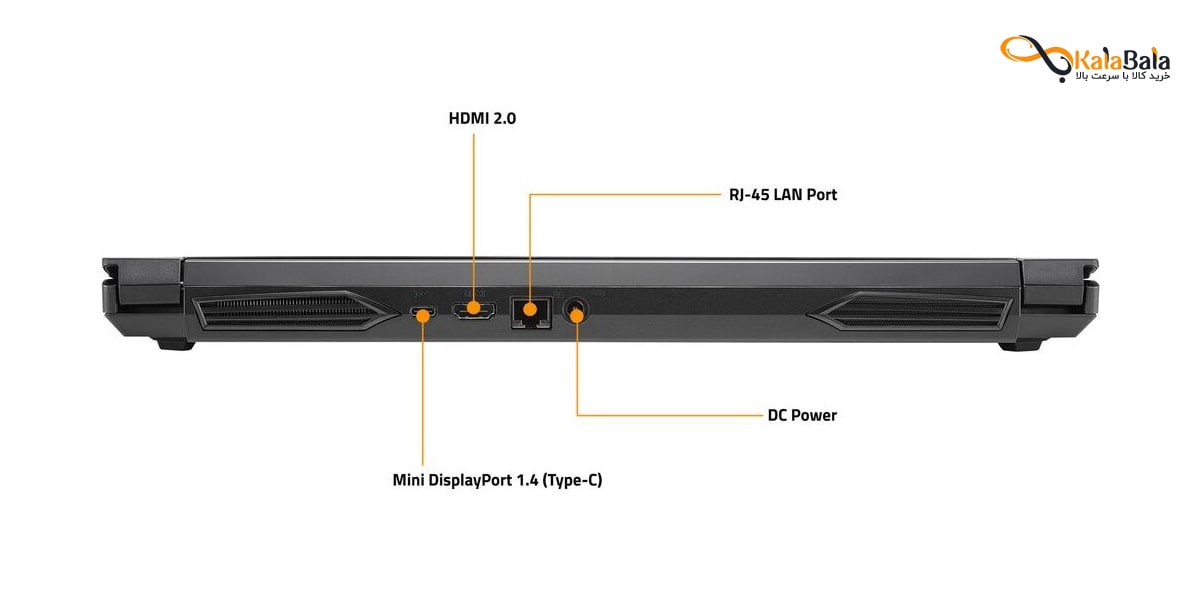 اتصالات و درگاه‌های پیشرفته در لپ تاپ GIGABYTE G5 KD-52EE123SD