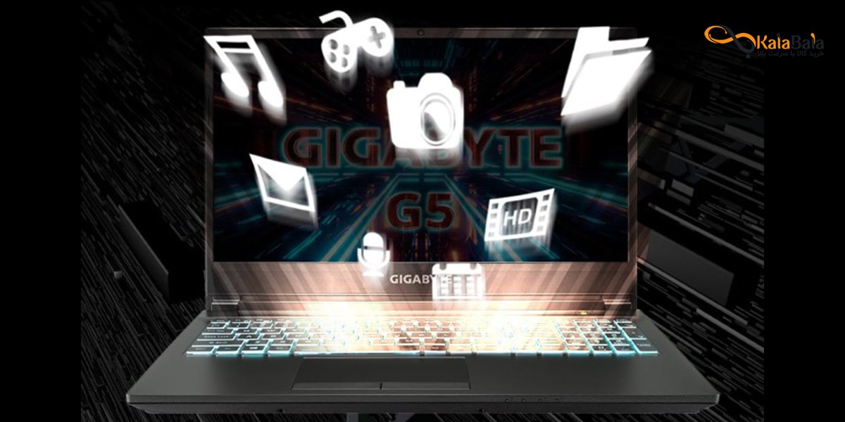 مشخصات فنی لپ تاپ GIGABYTE G5 KD-52EE123SD