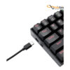 کیبورد گیمینگ بی‌سیم / باسیم ردراگون مدل DEIMOS K599-KRS • سوئیچ قرمز - تصویر 5