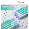 خرید صفحه کلید باسیم/بی‌سیم ردراگون مدل CASTOR PRO K631RGB-PRO-GW • سوئیچ قرمز با قیمت مناسب