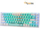 قیمت صفحه کلید باسیم/بی‌سیم ردراگون مدل CASTOR PRO K631RGB-PRO-GW • سوئیچ قرمز