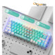 خرید صفحه کلید باسیم/بی‌سیم ردراگون مدل CASTOR PRO K631RGB-PRO-GW • سوئیچ قرمز با بهترین قیمت بازار