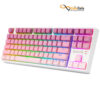 قیمت صفحه کلید باسیم ردراگون مدل Redragon CASS K645W-GP-RGB • سوئیچ قهوه‌ای