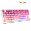 خرید صفحه کلید باسیم ردراگون مدل Redragon CASS K645W-GP-RGB • سوئیچ قهوه‌ای با کمترین قیمت بازار