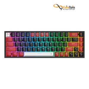 خرید صفحه کلید باسیم/بی‌سیم ردراگون مدل CASTOR PRO K631RGB-PRO-BRW • سوئیچ قرمز