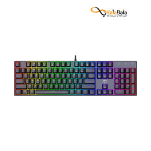 قیمت صفحه کلید باسیم تی-دگر مدل T-DAGGER Frigate T-TGK306 RGB • سوئیچ قرمز