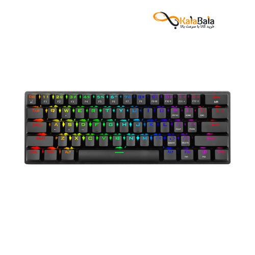 خرید صفحه کلید باسیم/بی‌سیم تی-دگر مدل T-DAGGER VERDE T-TGK317RGB-BL • سوئیچ آبی