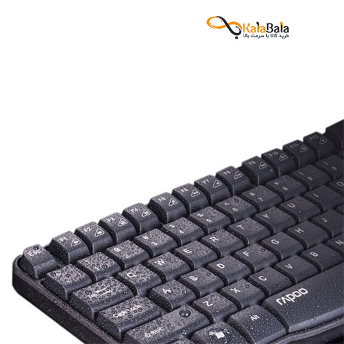 قیمت صفحه کلید بی سیم رپو مدل E1050 با حروف فارسی