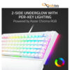 خرید صفحه کلید باسیم ریزر مدل BlackWidow V4 75% White Edition با بهترین قیمت بازار