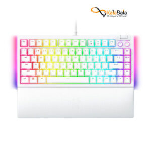 خرید صفحه کلید باسیم ریزر مدل BlackWidow V4 75% White Edition