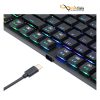 صفحه کلید باسیم ردراگون مدل APS PRO K607P-KBS RGB • سوئیچ آبی