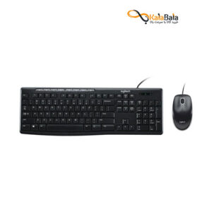 خرید صفحه کلید و ماوس باسیم لاجیتک مدل MK200 MEDIA - با حروف حک شده فارسی