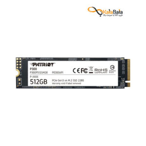 خرید هارد اینترنال پتریوت مدل P300 PCIe 3.0 NVMe M.2 • ظرفیت 512GB