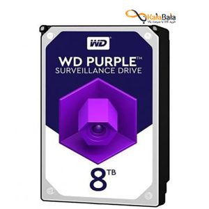 خرید هارد اینترنال بنفش وسترن دیجیتال مدل Purple WD80PURZ 8TB