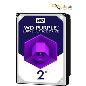 خرید هارد اینترنال بنفش وسترن دیجیتال مدل Purple WD20PURZ 2TB