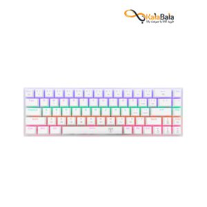 خرید صفحه کلید باسیم تی-دگر مدل VIATOR T-TGK325W • سوئیچ قرمز