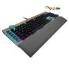 استراحتگاه مچ دست در صفحه کلید گیمینگ باسیم کورسیر مدل K100 RGB • سوئیچ اُپتیکال-مکانیکی