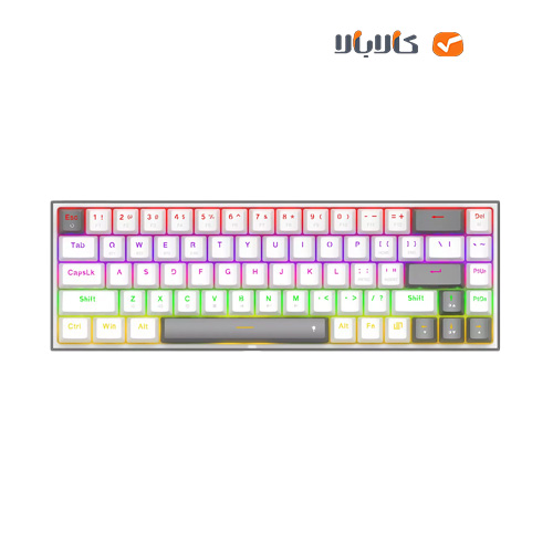 خرید صفحه کلید بی‌سیم/باسیم ردراگون مدل LENA PRO K705WG-R-PRO • سوئیچ قرمز