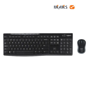خرید ست صفحه کلید و ماوس بی سیم لاجیتک مدل MK270 • با حروف حک شده فارسی