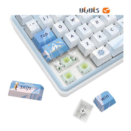 - تصویر در دستهبندی - کالای فروشگاه کالابالا صفحه کلید بیسیم/باسیم ردراگون مدل star blade pro k707ak-rgb-pro • سوئیچ سبز - تصویر 2