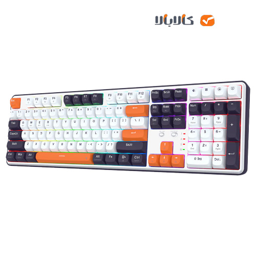- تصویر در دستهبندی - کالای فروشگاه کالابالا قیمت صفحه کلید بیسیم/باسیم ردراگون مدل wyvern pro k689wbo-rgb-pro • سوئیچ سبز