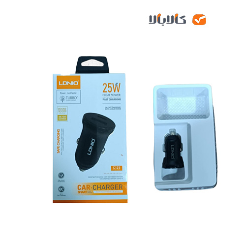 - تصویر در دستهبندی - کالای فروشگاه کالابالا شارژر فندکی فست الدینیو همراه با کابل تایپسی مدل ldnio c125 car charger 25w - تصویر 4